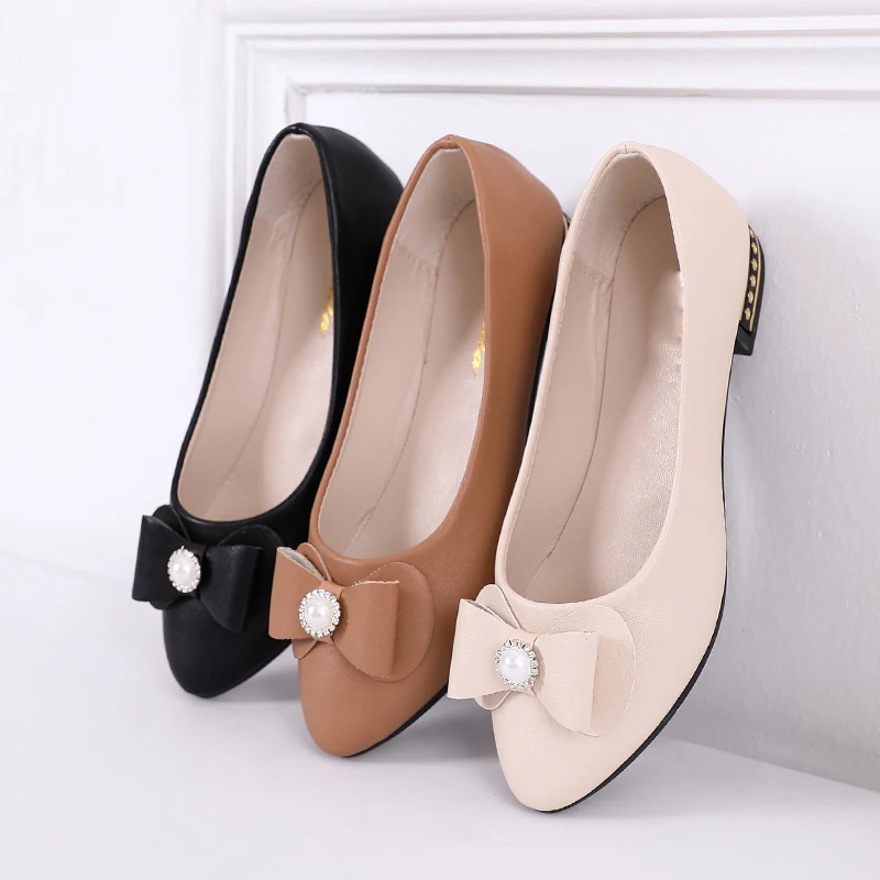 Новая женская обувь на плоской подошве с бантом-бабочкой повседневная удобная