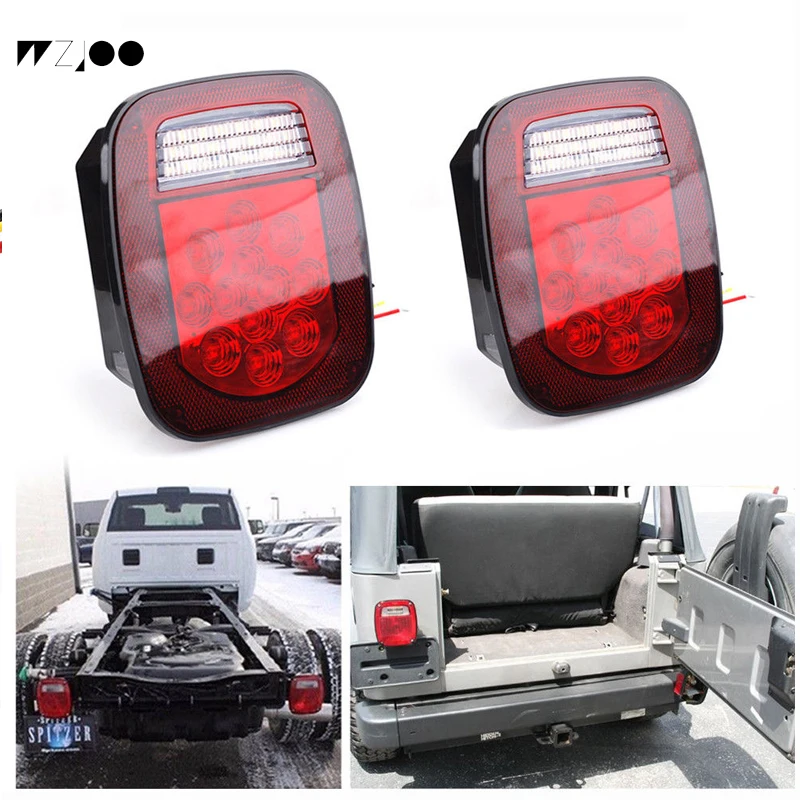 WZJOO универсальный прицеп 39 led/16led тормозной фонарь светильник для Jeep Wrangler TJ