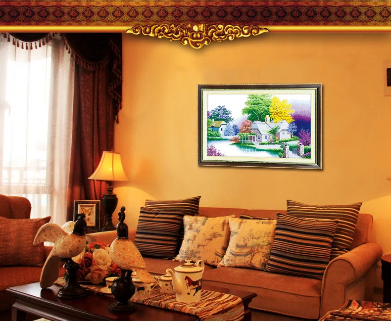 Великолепная шелковая лента вышивка 3D холст живопись атласный Набор для вышивки