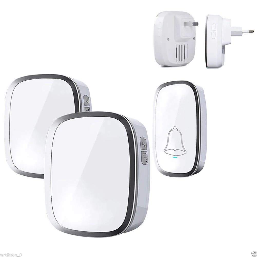 Waterproof Wireless Doorbell Door Bell 36 Chimes 2 Plugin 1 Button | Обустройство дома