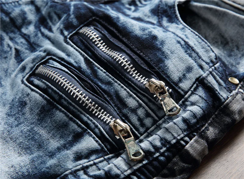 Мужские джинсы тонкий прямой мыть водой Винтаж splash-ink длинные штаны мужская