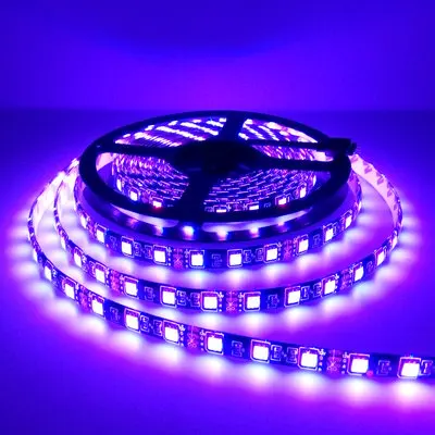 Светодиодная лента 5050 RGB черная печатная плата 12 В гибкий светодиодный светильник 60 светодиодный/m5050 RGB/белый/теплый белый/синий/зеленый/красный 1 м/2 м/3 м/4 м/5 м на выбор