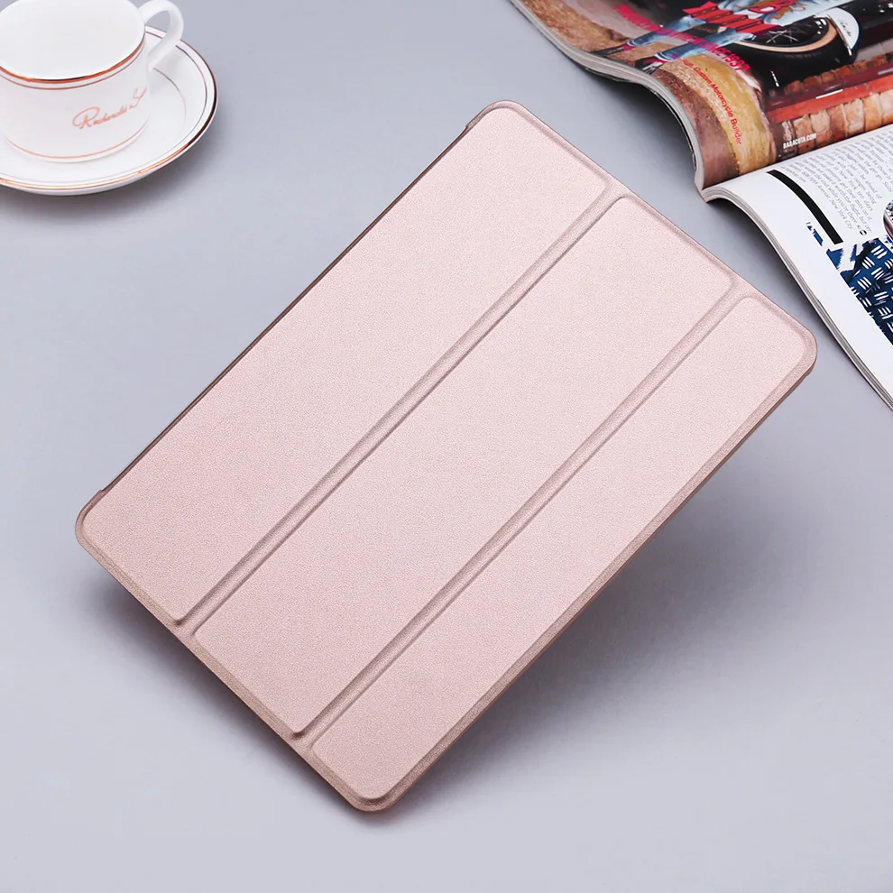Чехол для нового iPad 9.7 дюймов, zvrua ура Цвет ПУ Чехол магнит проснуться сна для новых iPad модель a1822 a1823 - Цвет: Rose Golden