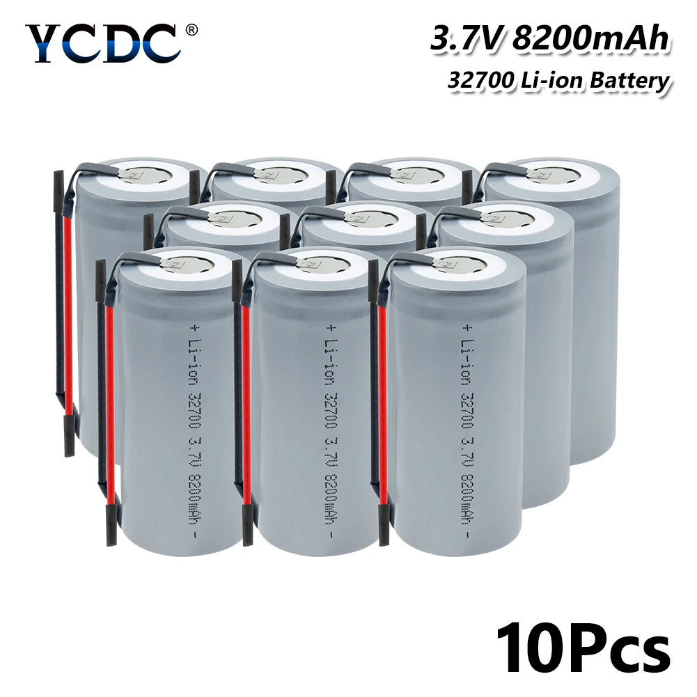 YCDC высокая сила тока 3 7 V 8200mAh перезаряжаемая 32700 литиевая Высокая разрядка + DIY Linie