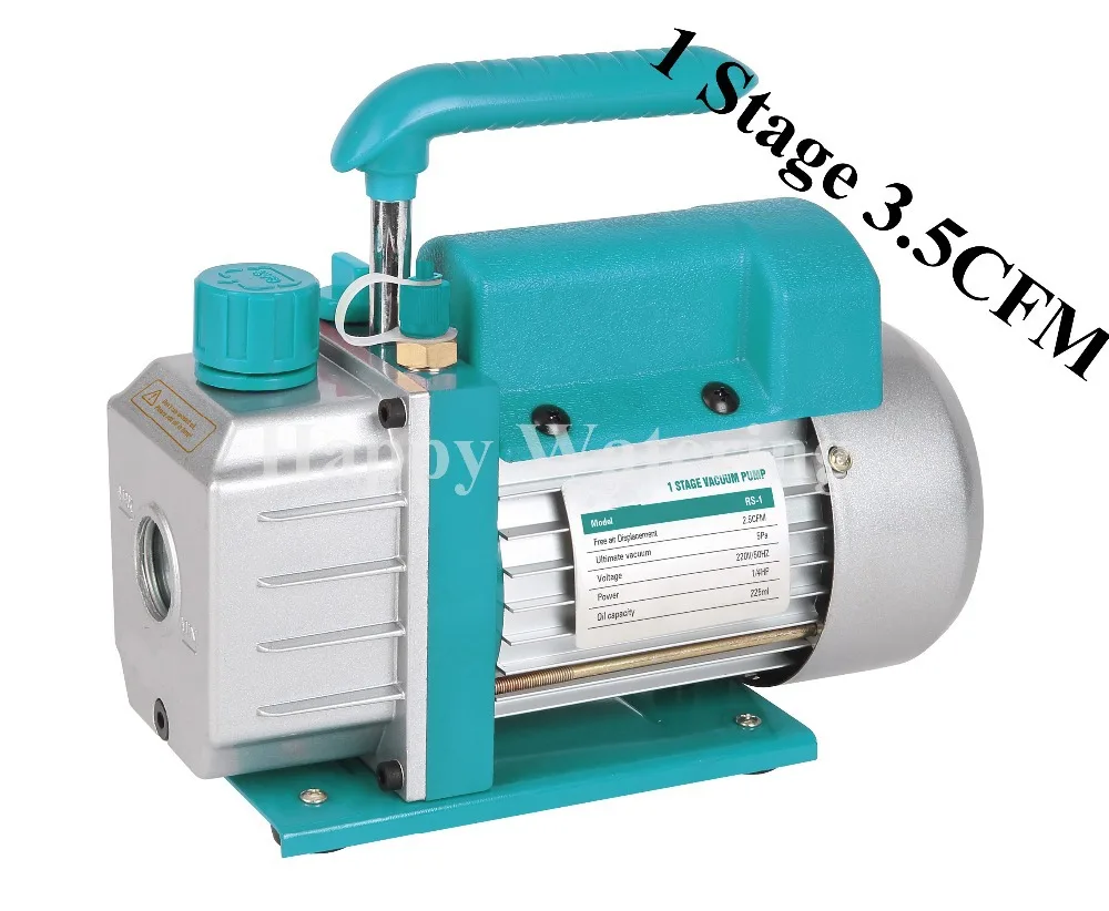 Одноступенчатый 3.5CFM 1/3HP Холодильный вакуумный насос 220V вакуумный насос кондиционер HVAC инструмент AC R410a R134