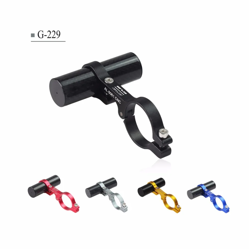 Углеродного Волокна Велосипед Руль Extender Крепление Лампы Кронштейн ЧПУ Легкий MTB