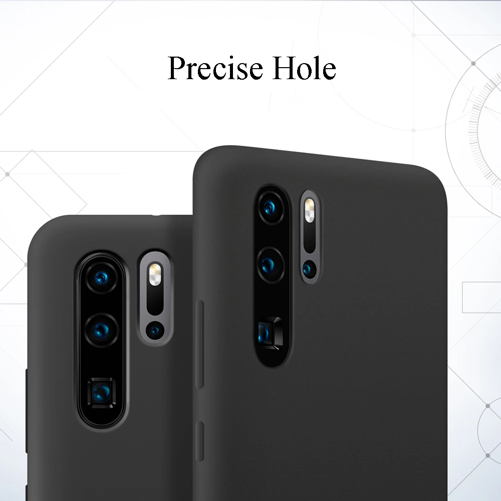 huawei P30 Pro Чехол Мягкий Жидкий силиконовый полный защитный чехол Чехол s официальный huawei P30 P30Pro противоударный задний Чехол