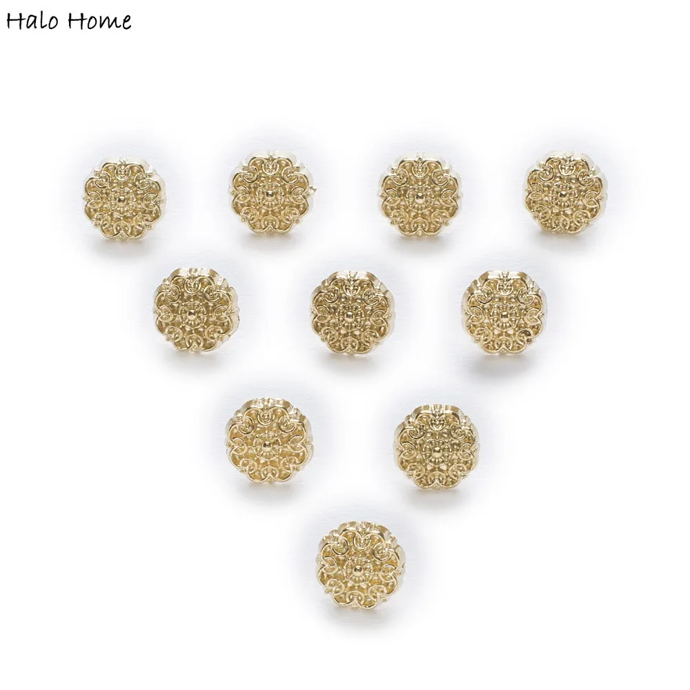 10 шт. цветок металлические пуговицы с хвостовиком рубашка одежды швейный Декор