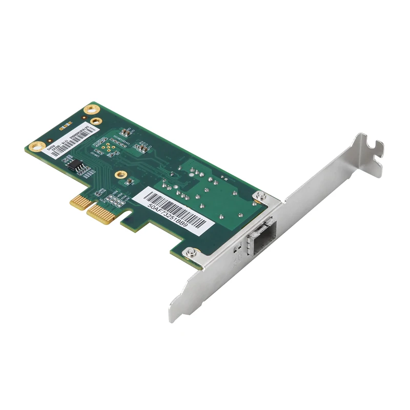 DIEWU Intel I210 PCIe Gigabit Одиночная SFP волоконная сетевая lan Карта|Сетевые карты| |