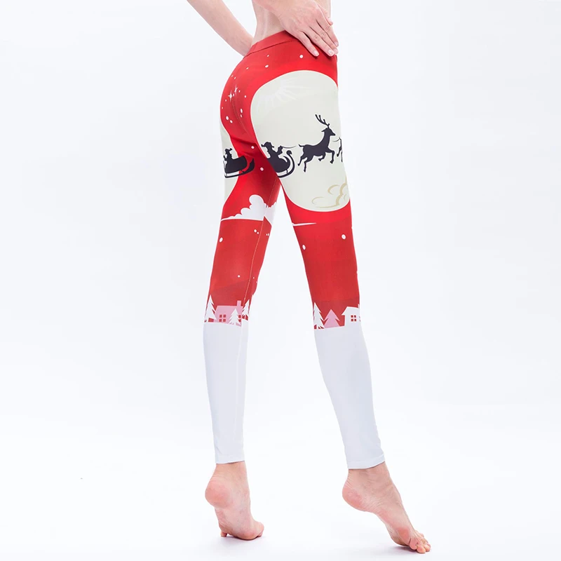 Nessaj XS-XL, зимние тонкие леггинсы для женщин, подарок на год и Рождество, повседневные штаны с принтом, привлекательные пуш-ап леггинсы с высокой талией для девочек