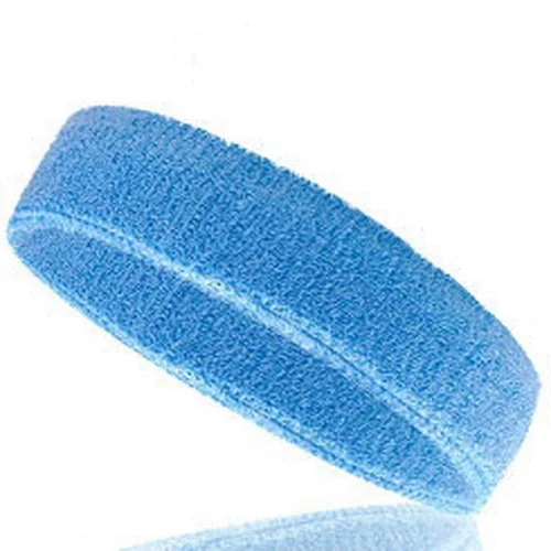 sky blue 1 шт. лента для волос для йоги спортивная повязка на голову ленты Эластичная повязка для волос для мужчин и женщин для бега фитнес аксессуары головная повязка - Цвет: sky blue