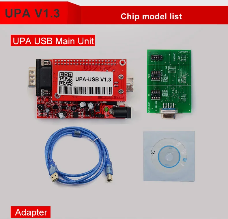 UPA USB программатор V1.3 с полным адаптером ECU Чип Tunning OBD2 Основной блок UPA-USB 1,3 UPA USB V1.3 диагностический инструмент