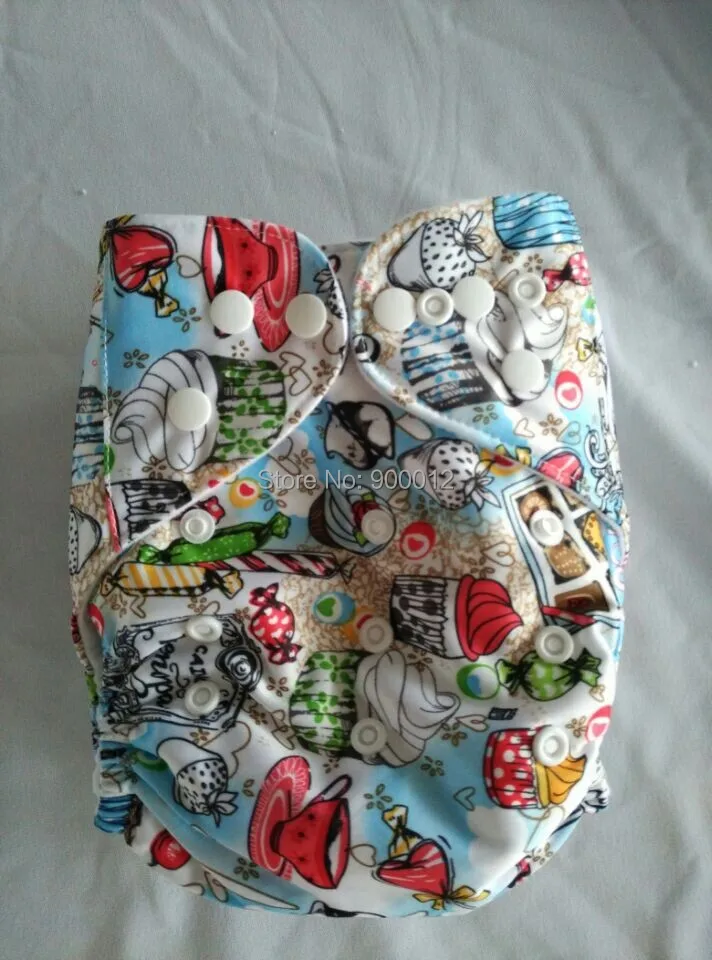 

2017 New Design Free Shipping Nappy Lovely Baby Diapers Covers Urine Trousers Rewashable Cloth Diaper 15 diaper+30 insert