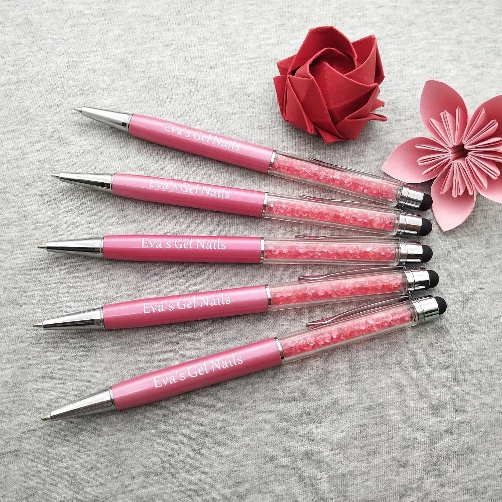 Дизайн Diamond Стилус ручки с кристаллами ballpen Офис школа Продвижение Подарок Индивидуальные с логотипом/Название компании
