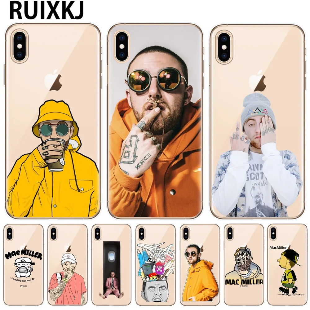 Чехол Macs Miller силиконовый мягкий чехол для телефона iPhone X накладка 5 5s SE 6 6splus 7 8 Plus XR