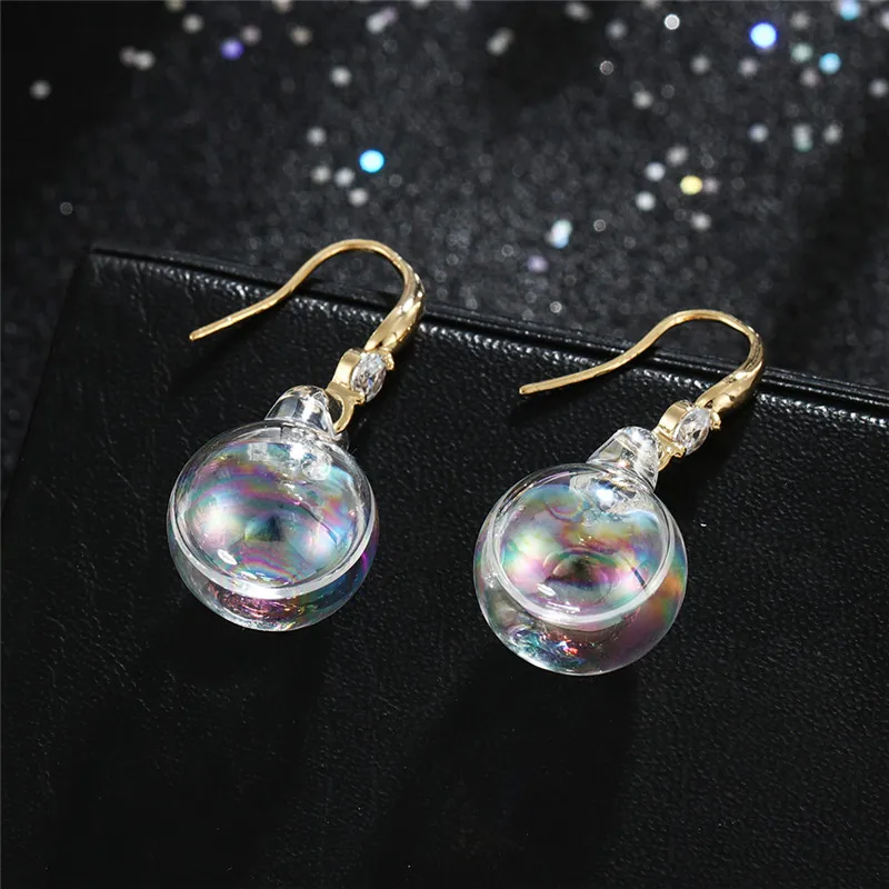 Boucle D'oreille Femme 2019 Zinc Alloy Crystal Clear Pendant Korean Earrings | Украшения и аксессуары