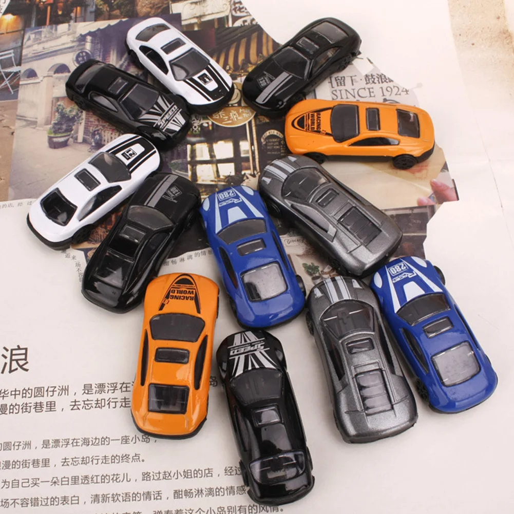 12 шт./компл. портативные детские мини тачки игрушки литые под давлением модель