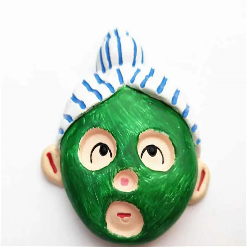 Отдых пляж мальчик девочка холодильник магнитная наклейка креативный пейзаж