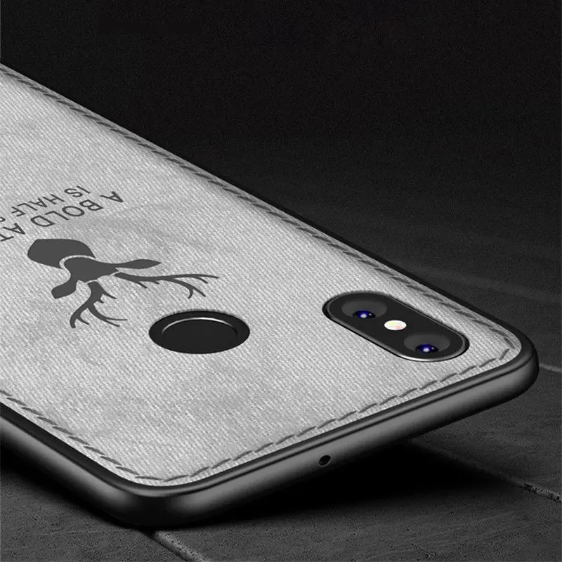 Текстура ткани+ Мягкий силиконовый бампер Олень чехол для телефона для Xiaomi mi 8 SE A1 A2 Lite 5X 6X для красный mi примечание 6 Pro 4 4X 5A 6A 5 плюс