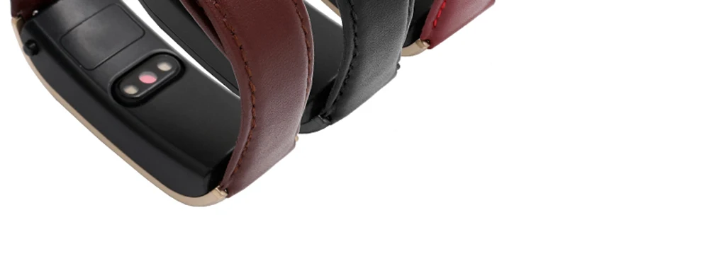 Soft calf leather strap striped watch band for HUAWEI B5 smart Bracelet replacement wrist strap