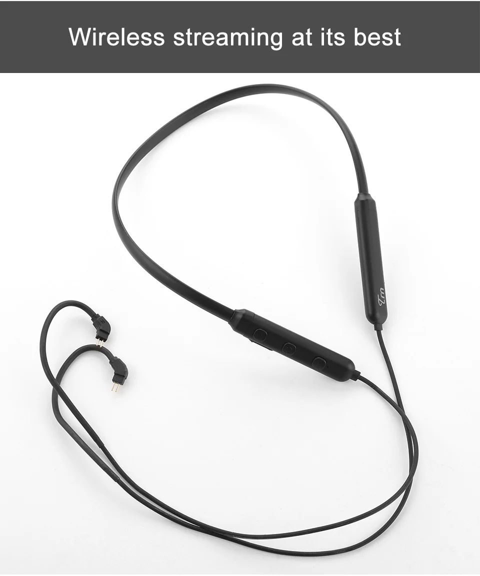 Новый TRN BT3 беспроводной Bluetooth 4 1 APT X кабель HIFI наушники 2PIN использовать для V10 V20 V80