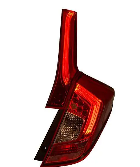 OUMIAO задние фонари автомобиля для Honda Fit Jazz- RS Стиль светодиодный бар DRL GK 5 задний фонарь светодиодный парк желтый задний фонарь - Цвет: red