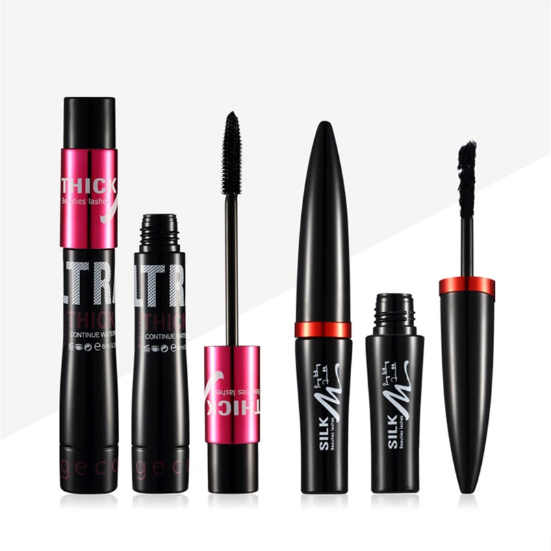 2PCS Mascara Kits Extension Lengthening Black Sets Women Makeup Quick Dry Multi-functional Natural Eyes Cosmetics |
