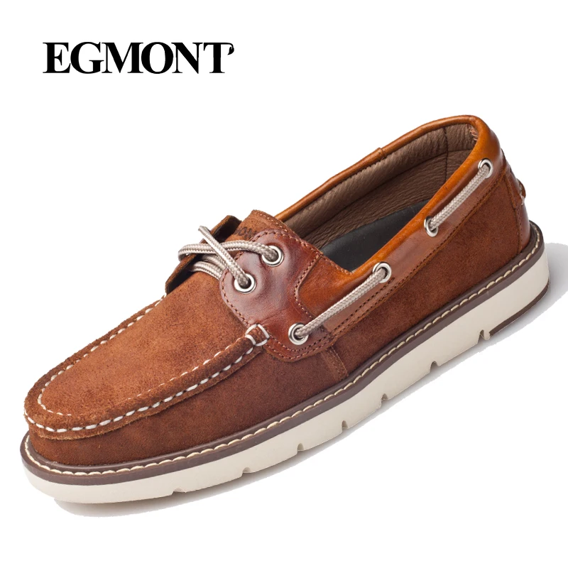 Egmont DK/коричневые однотонные мокасины сезон весна-лето мужская повседневная