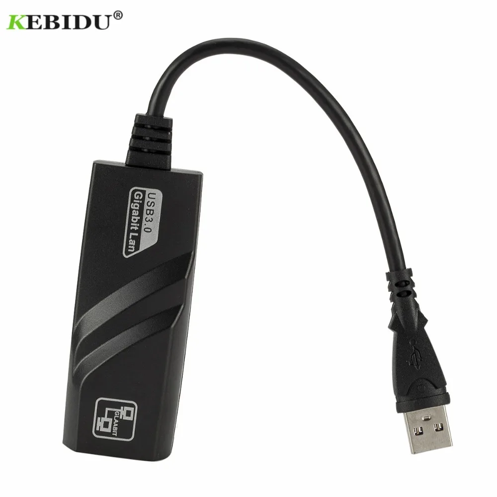 Прямая поставка проводной сетевой адаптер USB 3 0 для Gigabit Ethernet RJ45 LAN (10/100/1000) Мбит/с