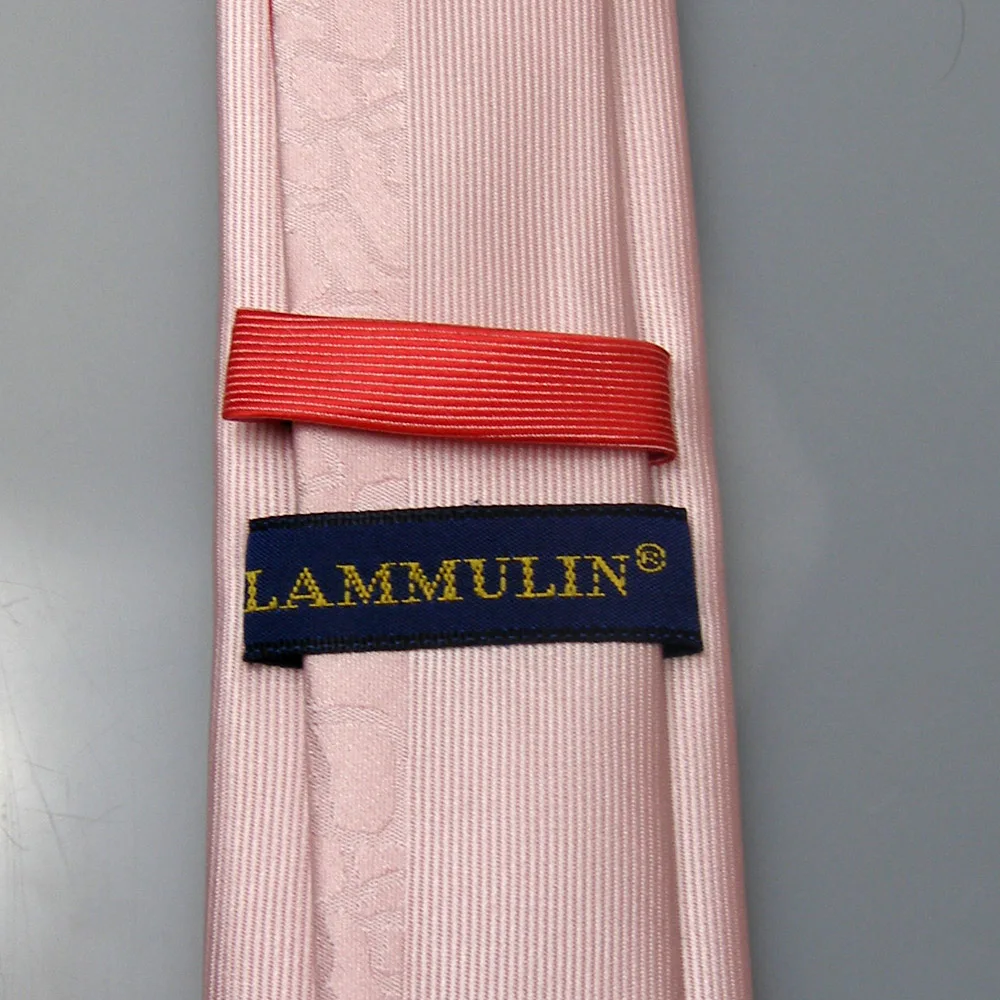 Галстуки LAMMULIN мужские модный дизайн коралловые красные светло-розовые с бантом в