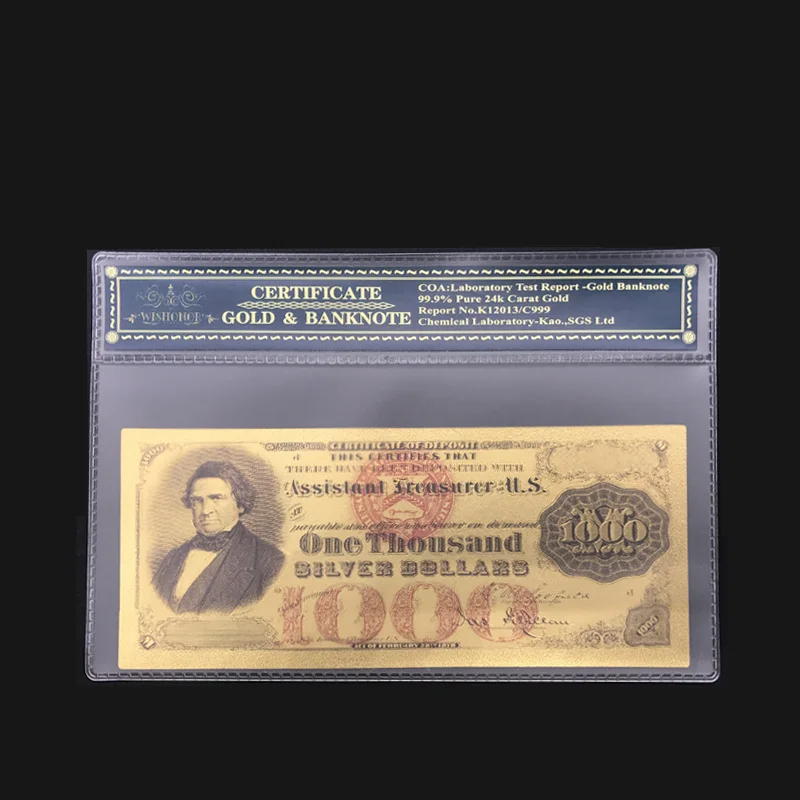 Сувенирный подарок для Америки банкноты за доллары 1878 года 1000 долларов