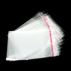 DoreenBeads 200 прозрачные самоклеящиеся пластиковые пакеты, бусины для хранения, сделай сам, изготовление ювелирных мешков, 9x6 см (пространство для использования: 7x6 см)