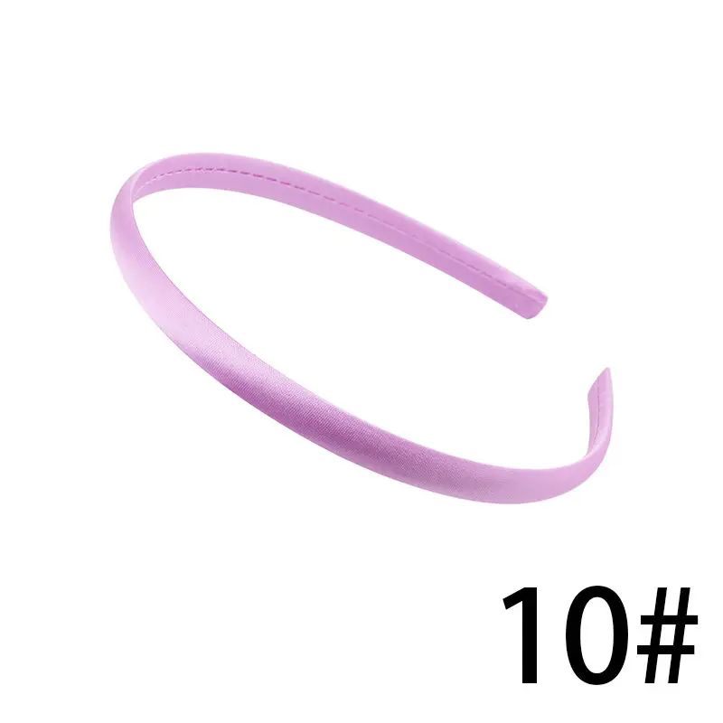 10 1 шт., 1 см/1,5 см/2 см Сатиновые повязки на голову для девочек, детей, женщин, повязка на голову, аксессуары для волос, разноцветные головные уборы, ювелирные украшения, головные уборы, сделай сам - Цвет: 10