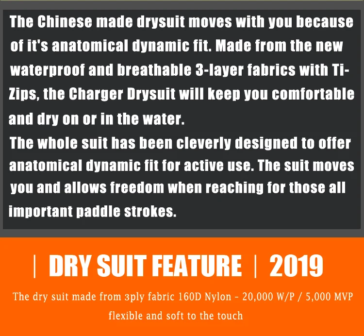 Сухой костюм Whitewater каяк Drysuit водонепроницаемый дождевик гоночный костюм для грязи ATV и UTV Rider деятельности Приключения Охота Рыбалка