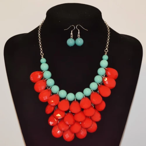 Minimum Order $20 (mixed order) Teardrop statement bubble bib Silver Chain anthropology necklace | Украшения и аксессуары