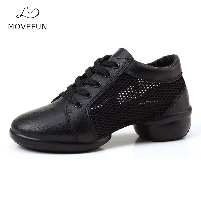 MoveFun/2017 дышащие Танцевальные Кроссовки обувь для джаза женская танцевальная с