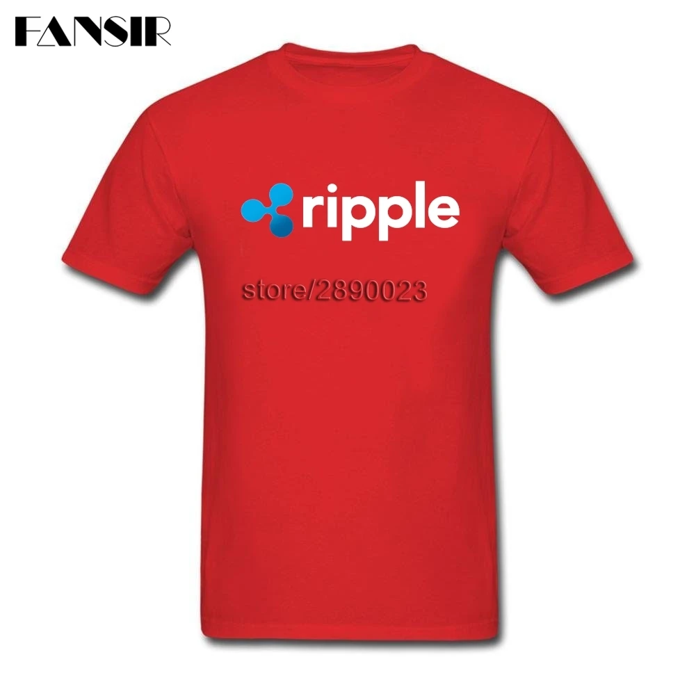 Мужская футболка Ripple для криптовалюты креативные футболки мужчин хлопковая