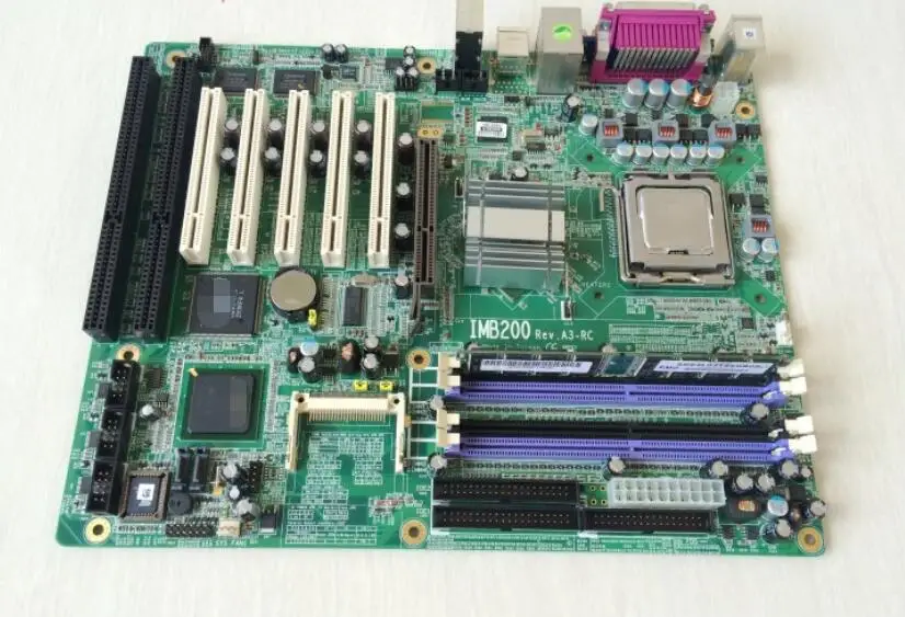 100% OK оригинальная Встроенная Материнская плата IPC IMB200 REV: A3-RC ATX Промышленная