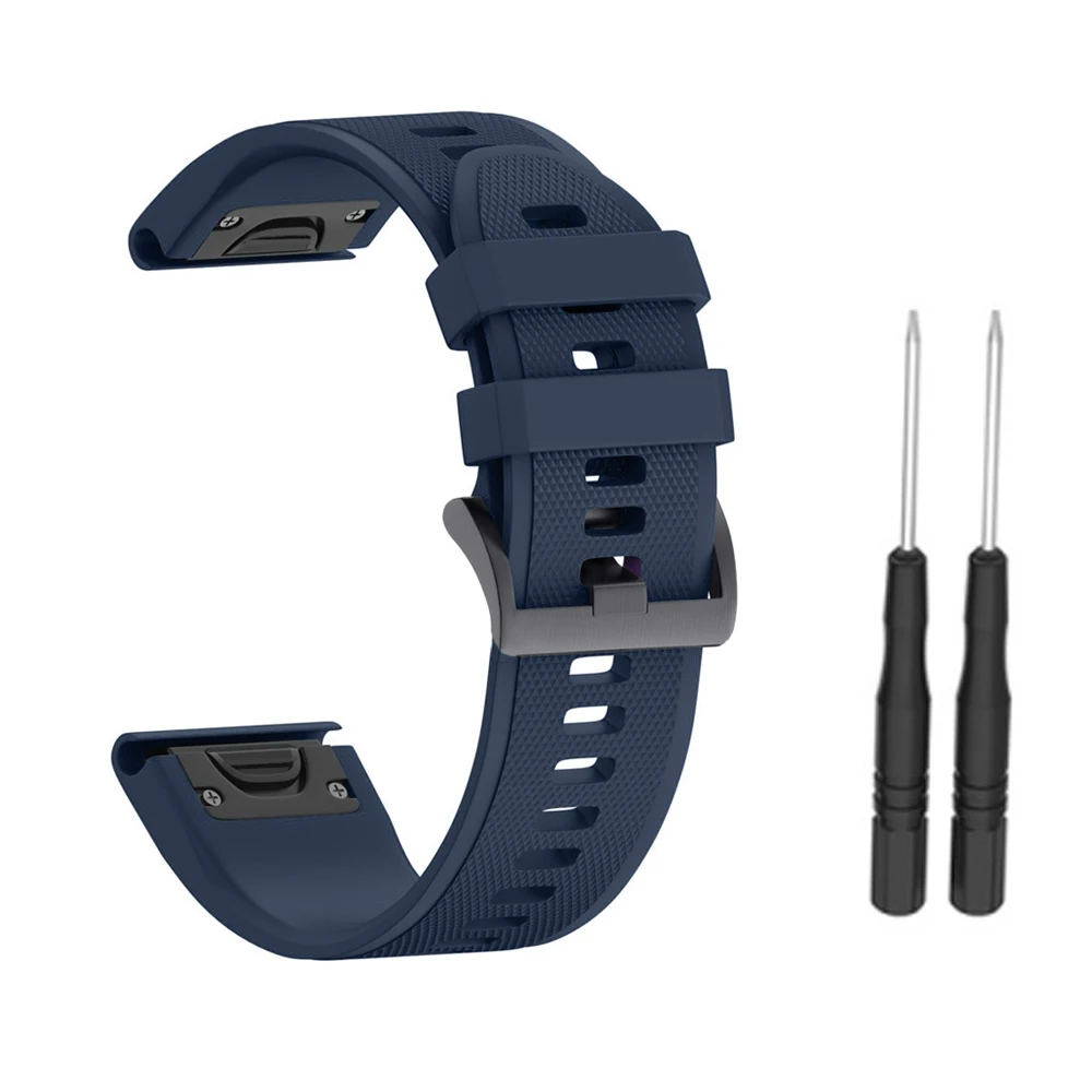 22 20 мм ремешок для часов Garmin Fenix 5X5 5S Plus 3 3 HR Forerunner 935 часы Quick Release силиконовый легкий ремешок на запястье - Цвет: 3