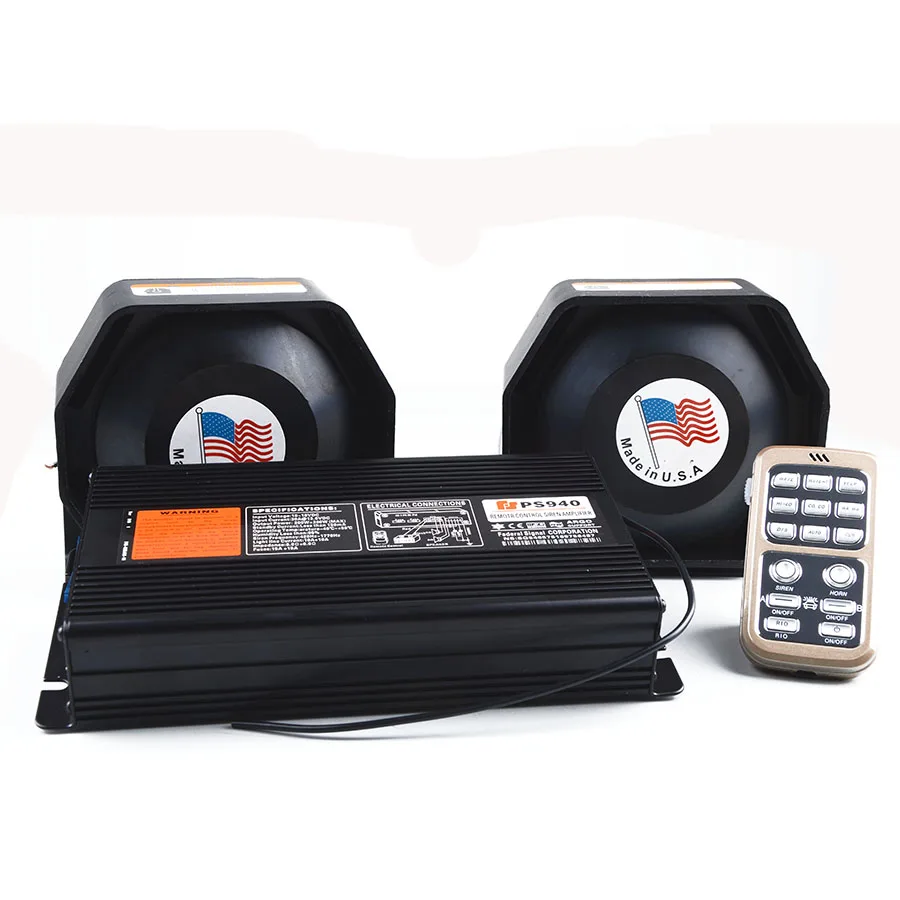 400 Вт полицейская сирена AS940 усилитель Автомобильная с беспроводным пультом