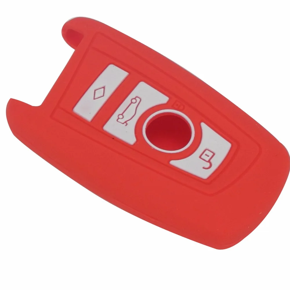 jingyuqin 3 Buttons Silicone Key Cover Case Fob Protector For Bmw M1 M2 M3 E46 E53 F30 F10 F20 X1 X3 X4 X6 335 328 535 650|silicone key fob|case for