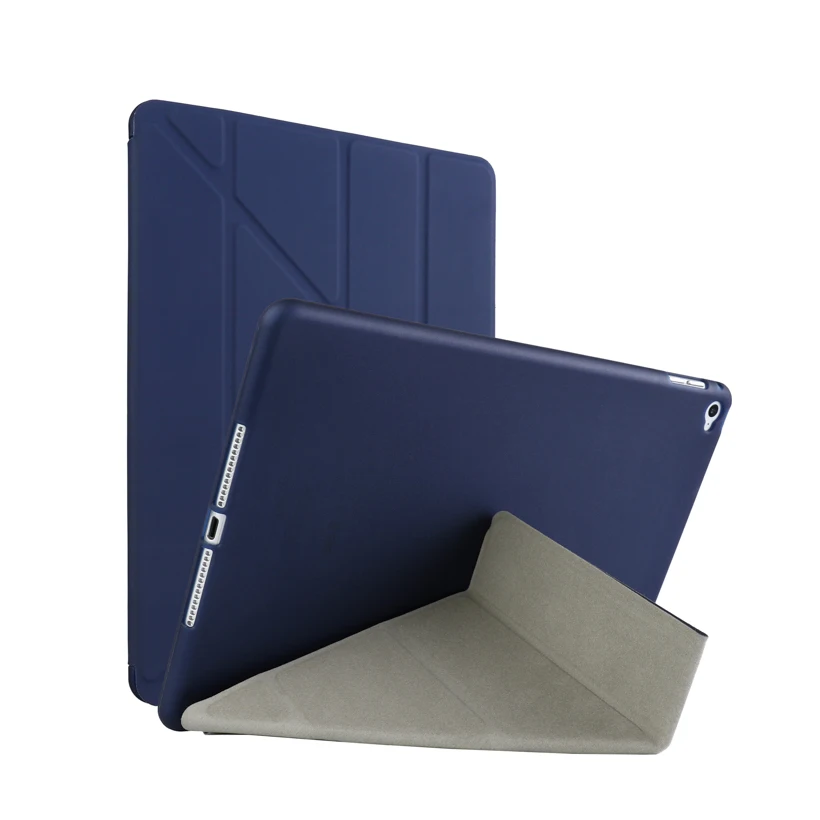 Cyan Планшетный чехол для iPad2018 Pro 10,5 MINI 4 5 1 2 3 Air 2 чехол s Чехол-книжка из искусственной кожи бампер для IPAD5 6 2 3 4 чехла Fundas - Цвет: Cyan