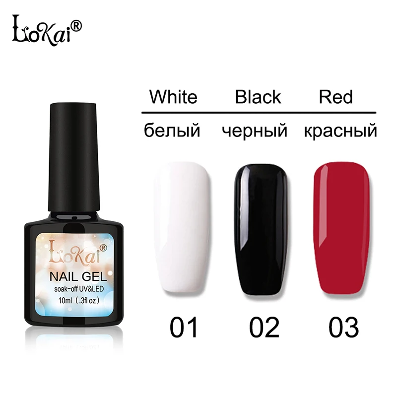 90 colors 10 ML Fashion Lokai UV Vernis Soak Off Long Lasting LED Nail Polish Quickly Dry Gel Art Manicure 31-60 | Красота и здоровье