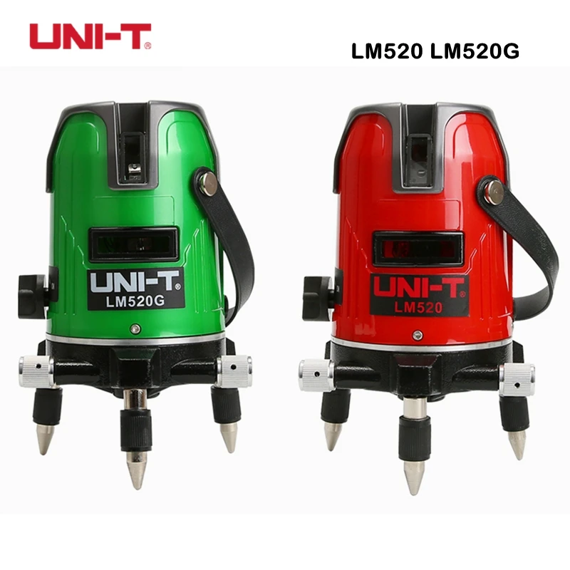 

Лазерный уровень UNI-T 360 градусов LM520 LM520G LM530 LM530G красный зеленый луч линии 2/3 линий Горизонтальный Вертикальный внутренний и наружный самонив...