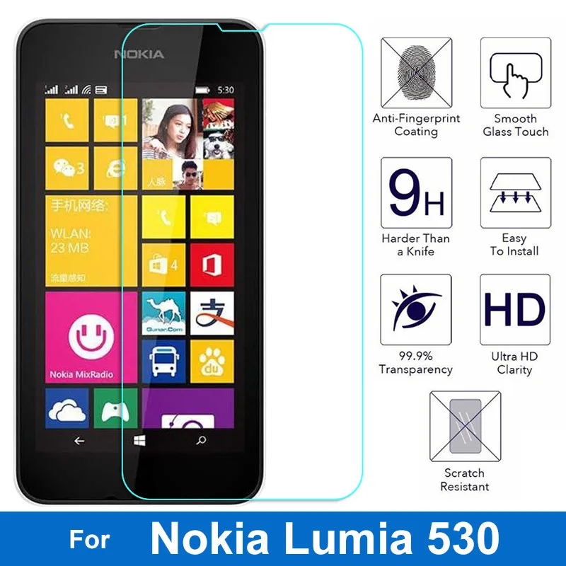 С уровнем твердости 9H Экран закаленное Стекло для microsoft Lumia от Nokia XL X2 532 925 730 930920 550 830 530 640 640XL 535 премиум-класса из закаленного стекла