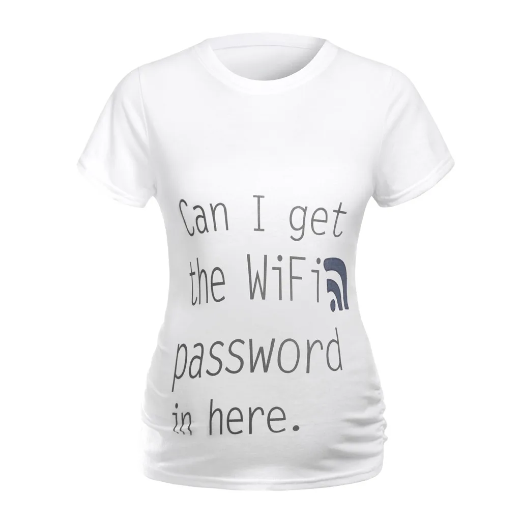 Одежда для беременных футболка с принтом девочек Повседневная кормления