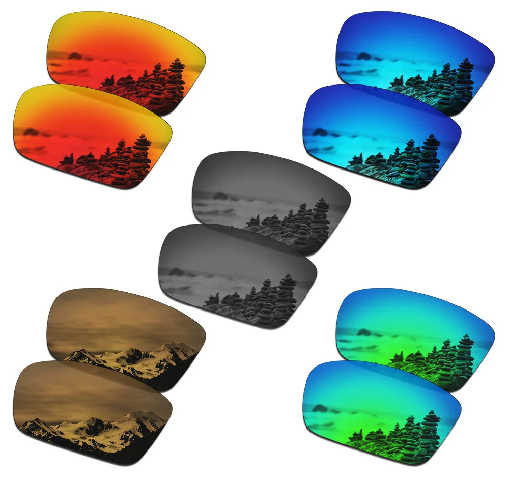 

SmartVLT 5 Pairs Polarized Sunglasses Replacement Lenses for Oakley Conductor 6 - 5 Colors