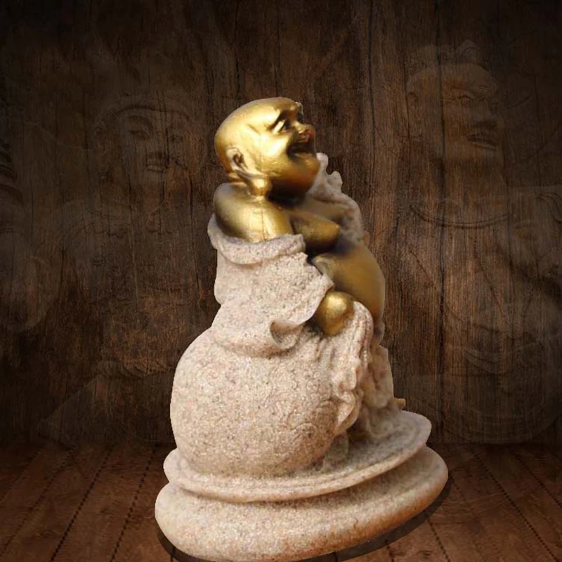 Фэн-шуй креативный счастливый Майтрея изделия из смолы статуэтки Милая модель