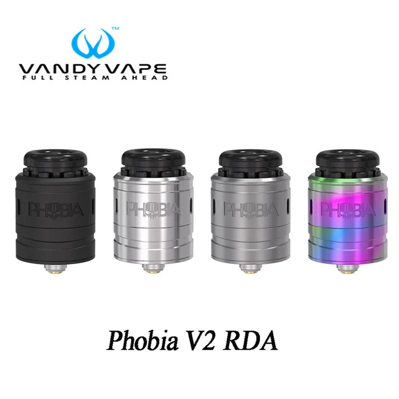 Новый оригинальный vandy VAPE Phobia V2 RDA танк Поддержка одной двойной катушки построить
