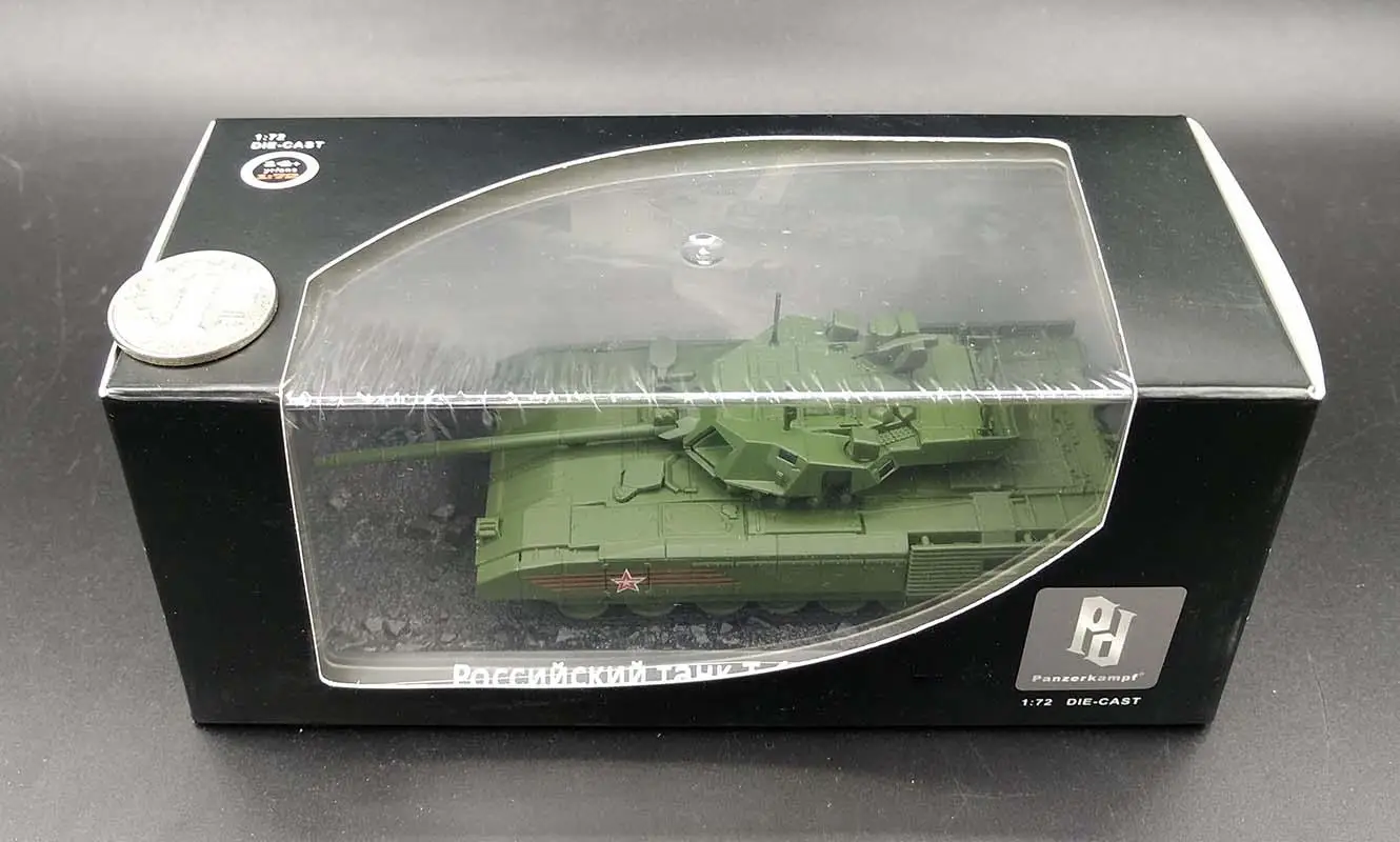 Русский T-14 Armata следующего поколения Основной боевой танк MBT 1: 72 литья под давлением модель pb
